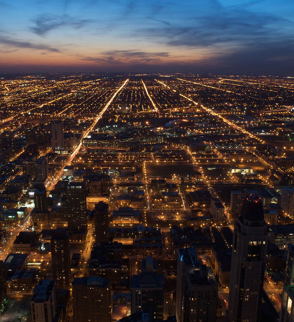 Downtown Metropolitan Aerial View
